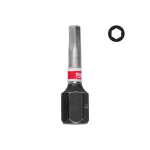 MILWAUKEE Bithegy HEX 3 x 25 mm Shockwave (3 db)