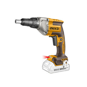 INGCO Akkus gipszkarton csavarbehajtó szénkefe nélküli 20 V (akku és töltő nélkül)