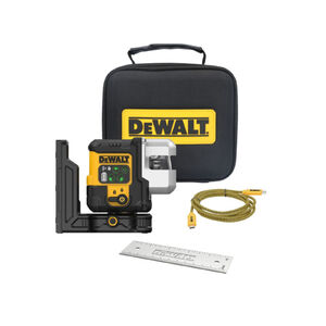 DEWALT USB Vonall&eacute;zer 3 x 180&deg; (z&ouml;ld) 30 m IP65
