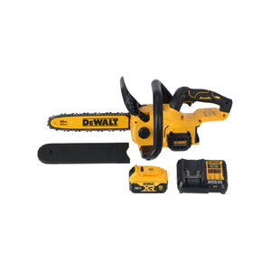 DEWALT Akkus l&aacute;ncfűr&eacute;sz 18 V sz&eacute;nkefe n&eacute;lk&uuml;li 30 cm (1 x 5,0 Ah akku + t&ouml;ltő)