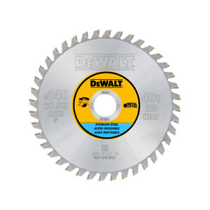 DEWALT Fűr&eacute;szt&aacute;rcsa INOX/f&eacute;mhez 140 x 20 x 1,53 mm / 40T