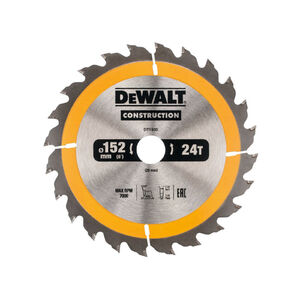 DEWALT CONSTRUCTION Fűr&eacute;szt&aacute;rcsa szeges f&aacute;hoz 152 x 20 x 2,4 mm / 24T