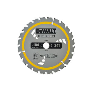 DEWALT CONSTRUCTION Fűr&eacute;szt&aacute;rcsa szeges f&aacute;hoz 184 x 20 x 1,79 mm / 24T