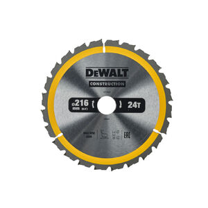 DEWALT CONSTRUCTION Fűr&eacute;szt&aacute;rcsa szeges f&aacute;hoz 216 x 30 x 2,6 mm / 24T