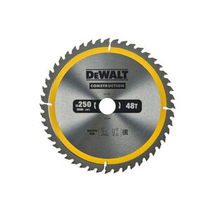 DEWALT CONSTRUCTION Fűr&eacute;szt&aacute;rcsa szeges f&aacute;hoz 250 x 30 x 3,0 mm / 48T