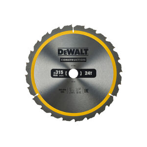 DEWALT CONSTRUCTION Fűr&eacute;szt&aacute;rcsa szeges f&aacute;hoz 315 x 30 x 3,2 mm / 24T