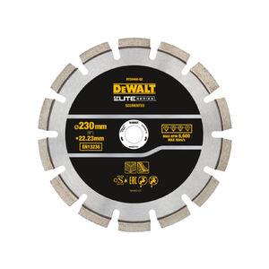 DEWALT ELITE Gy&eacute;m&aacute;nt v&aacute;g&oacute;korong aszfalthoz 230 x 22,2 mm szegment&aacute;lt