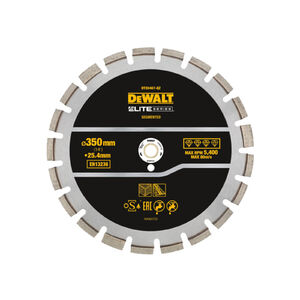 DEWALT ELITE Gy&eacute;m&aacute;nt v&aacute;g&oacute;korong aszfalthoz 355 x 25,4 mm szegment&aacute;lt