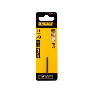 DEWALT BLACK &amp; GOLD Csigaf&uacute;r&oacute; 1,0 x 34/12 mm HSS (3 db)
