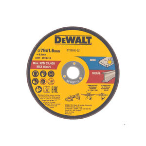 DEWALT V&aacute;g&oacute;korong INOX/f&eacute;mhez 76 x 10 x 1,6 (3db)