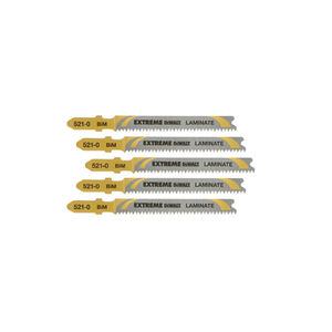 DEWALT EXTREME Dekop&iacute;rfűr&eacute;szlap lamin&aacute;lt lapokhoz T101BIF 82/59 x 1,7 mm bimet&aacute;l (5 db)