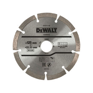 DEWALT Gy&eacute;m&aacute;nt v&aacute;g&oacute;korong univerz&aacute;lis 125 x 2,2 x 7,0 x 22,2 mm szegment&aacute;lt
