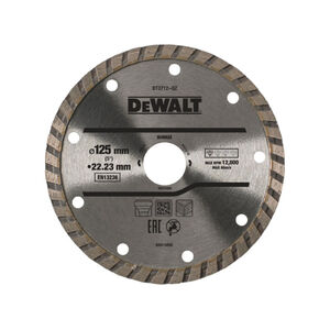 DEWALT Gy&eacute;m&aacute;nt v&aacute;g&oacute;korong univerz&aacute;lis 125 x 2,2 x 7,0 x 22,2 mm turbo