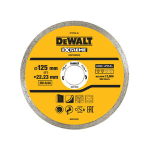 DEWALT Gy&eacute;m&aacute;nt v&aacute;g&oacute;korong csemp&eacute;hez 125 x 1,6 x 7,0 x 22,2 mm folytonos
