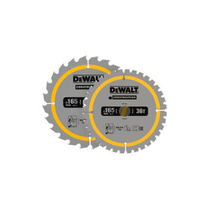 DEWALT CONSTRUCTION Fűr&eacute;szt&aacute;rcsa klt. 2 r&eacute;szes szeges f&aacute;hoz 165 x 20 x 1,49 mm / 24T + 36T