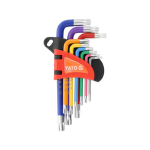 YATO R&ouml;vid Torx kulcs k&eacute;szlet T10 - T50 9 r&eacute;szes