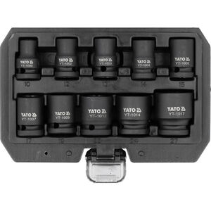 YATO Gépi dugókulcs készlet 1/2 10 részes 10-27 mm YATO Gépi dugókulcs készlet 1/2 10 részes 10-27 mm