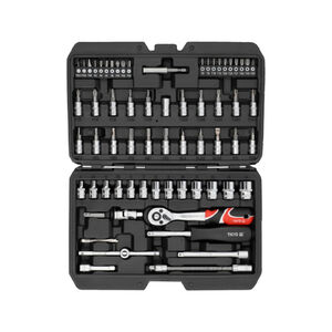 YATO Racsnis szersz&aacute;mk&eacute;szlet 68 r&eacute;szes 1/4"