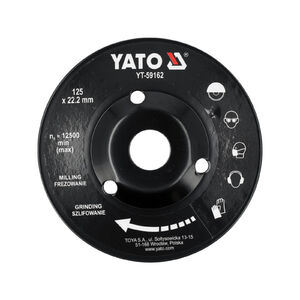 YATO Ráspoly korong 125 x 22,2 mm